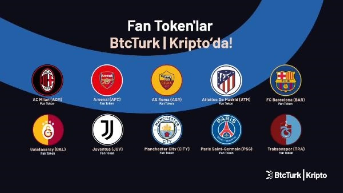 BtcTurk, Dünyaca Ünlü Futbol Kulüplerinin Fan Token\'larını Listeledi