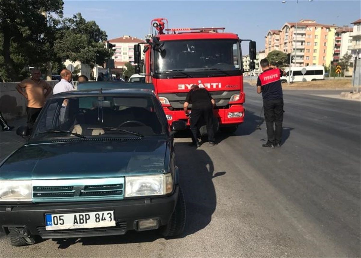 Sungurlu\'da Kaza Sonucu Sıkışan Koyun İtfaiye Tarafından Kurtarıldı