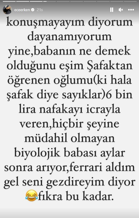 Ece Erken, nafaka yüzünden davalık olduğu eski eşi Serkan Uçar'a öfke kustu: Vicdanlı adamlardan çocuk yapın