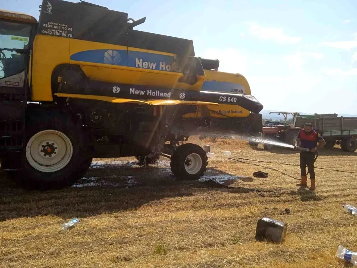 Gerede\'de Biçerdöverde Yangın Çıktı