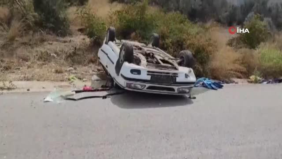Fren tutmayınca el frenini çekti, takla attı
