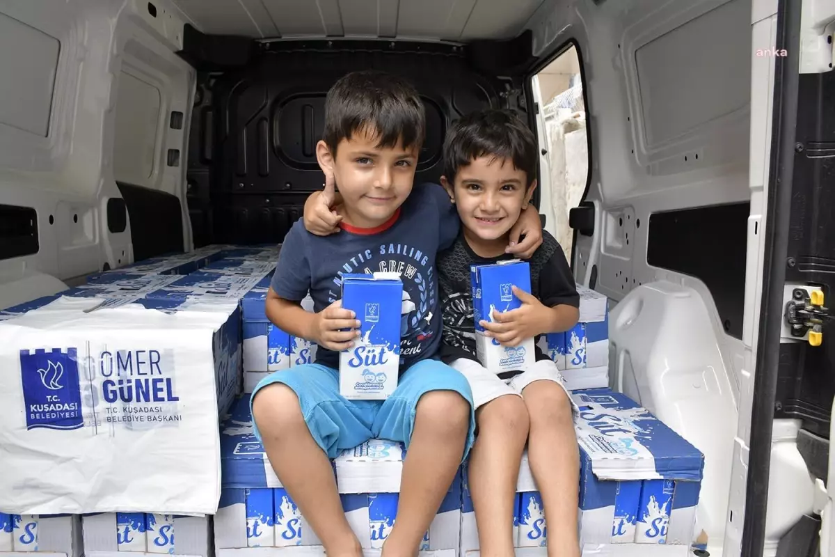 Kuşadası Belediyesi, 2-5 yaş arası çocuklara süt desteği sağlıyor