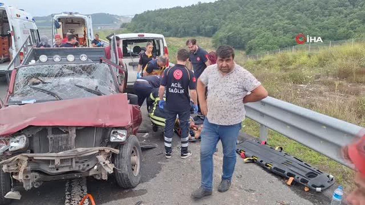 Kuzey Marmara Otoyolu\'nda feci kaza: 2\'si ağır 6 yaralı
