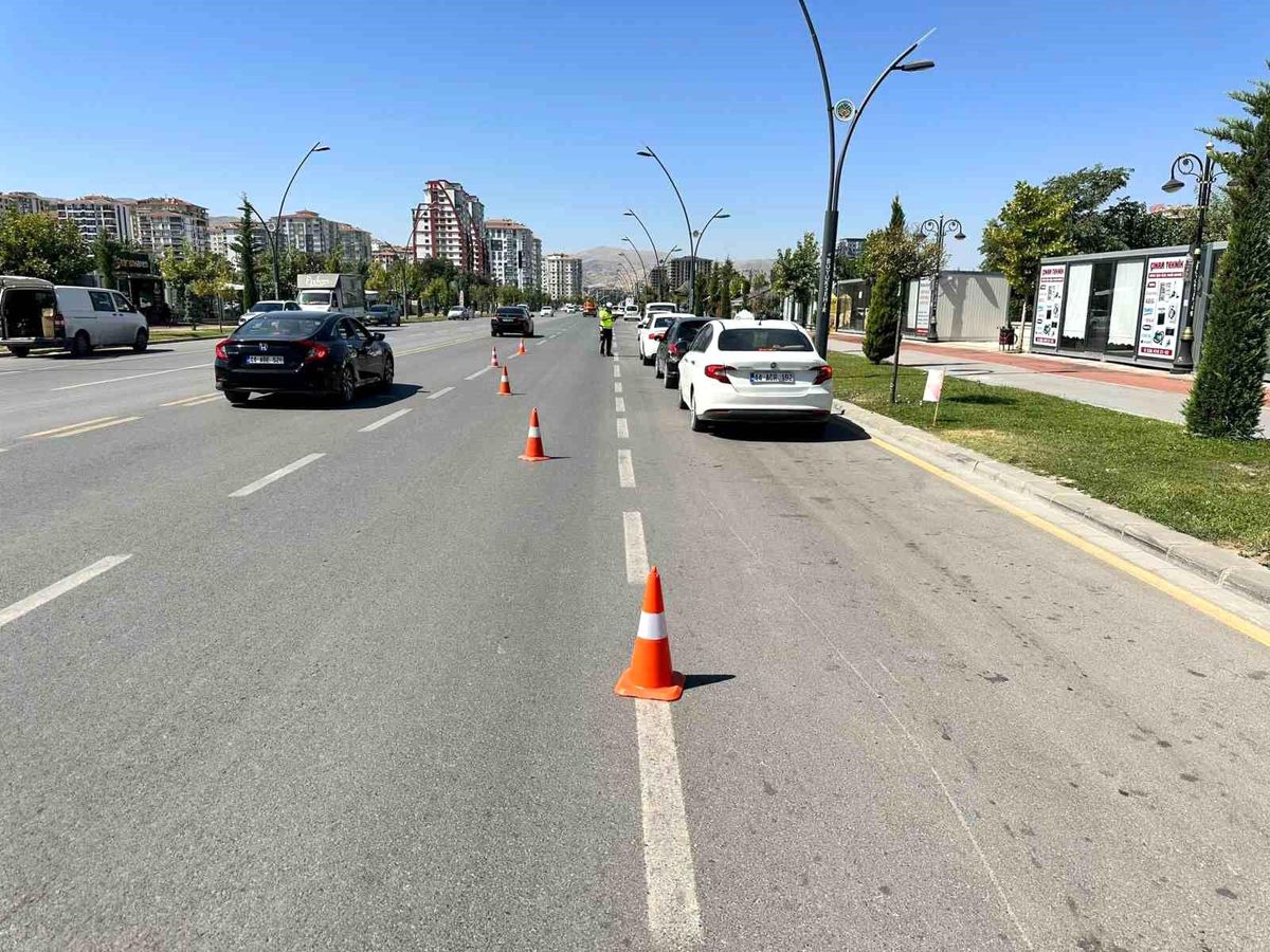 Malatya\'da yapılan trafik denetimlerinde 3 bin 780 sürücüye ceza kesildi