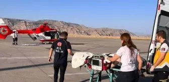 Şırnak'ta Kanser Hastası Ambulans Helikopterle Tedaviye Sevk Edildi