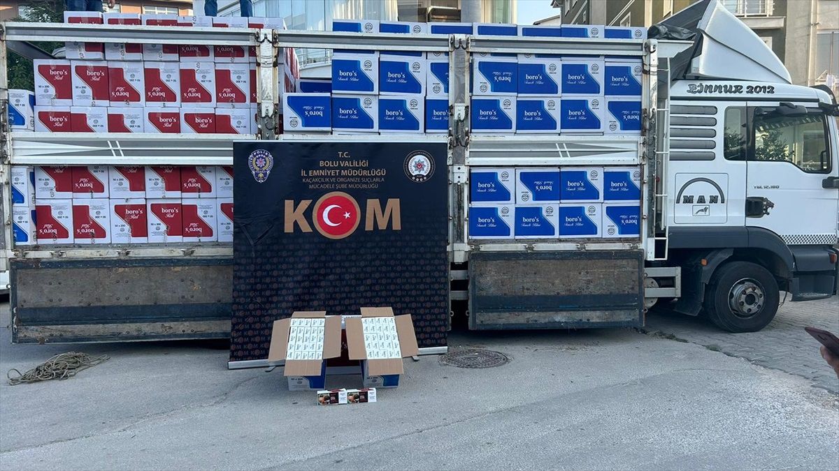 Bolu\'da 5 Milyon TL Değerinde Kaçak Sigara ve Tütün Ele Geçirildi