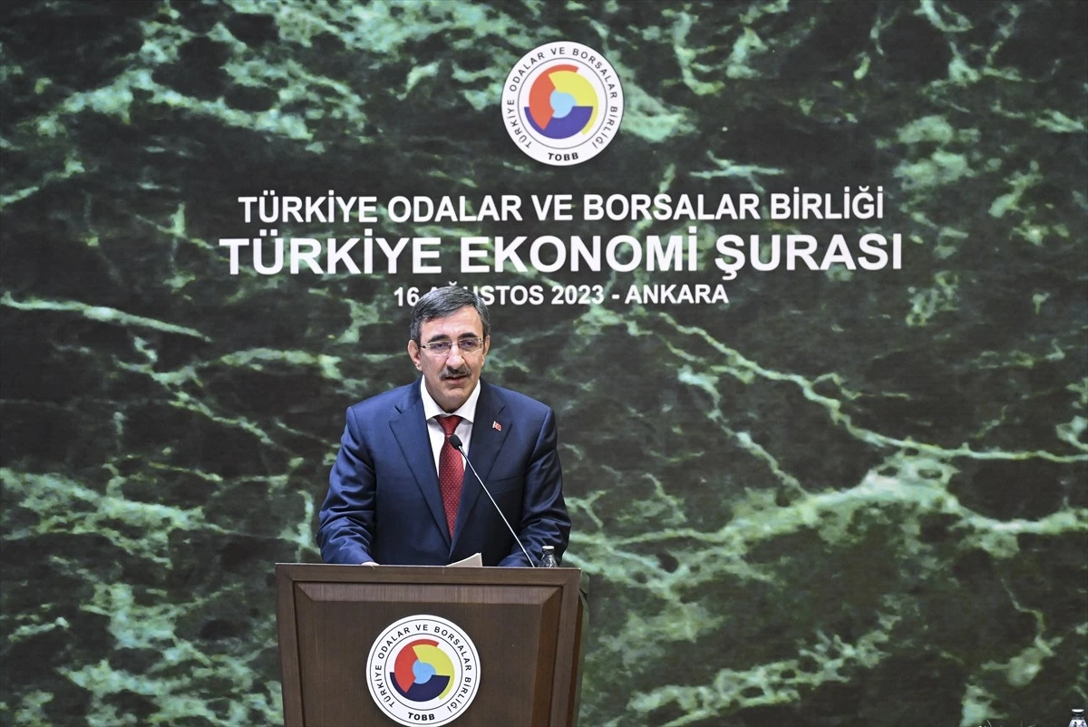 Cumhurbaşkanı Yardımcısı Yılmaz, TOBB Türkiye Ekonomi Şurası\'nda konuştu Açıklaması
