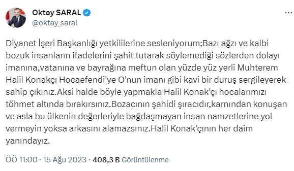 Diyanet İşleri Başkanlığı inceleme başlattı! Halil Konakçı ne dedi, neden şikayet edildi?