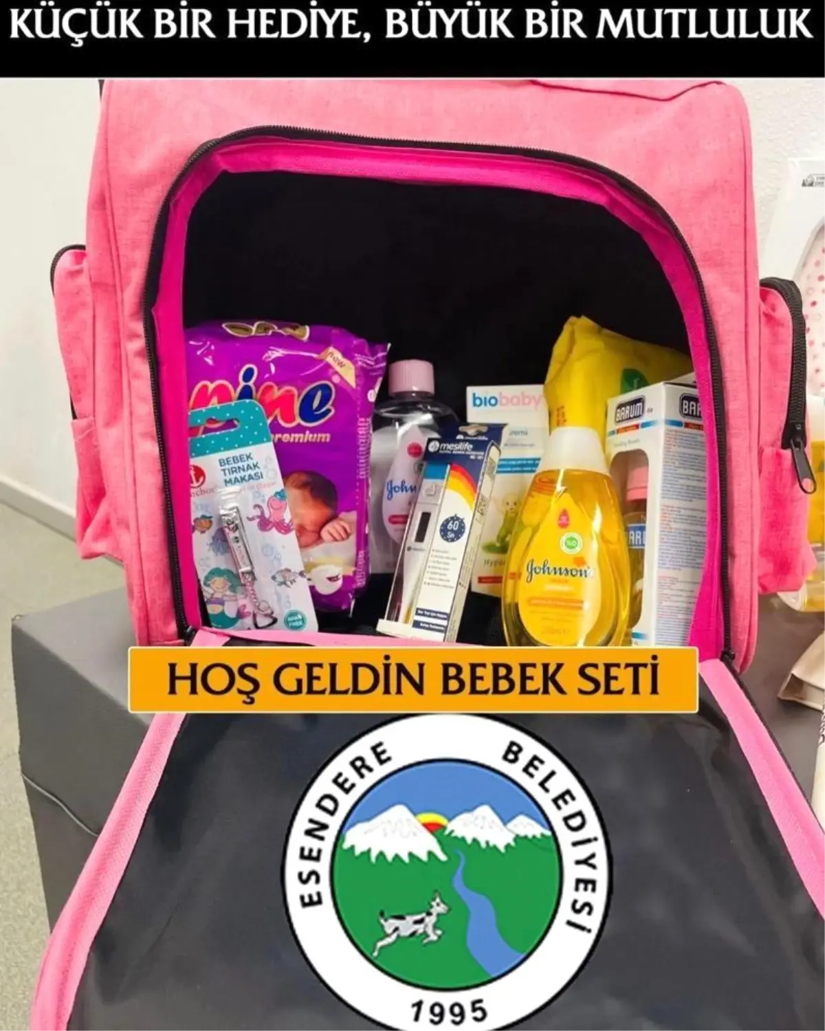 Esendere Belde Belediyesi, Yeni Doğan Bebekler İçin \'Hoş Geldin Bebek\' Seti Oluşturdu