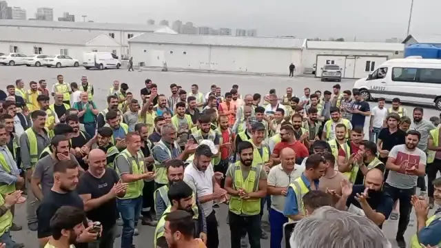 Halkalı İstanbul Yeni Havalimanı Metro Hattı İşçileri Grevde