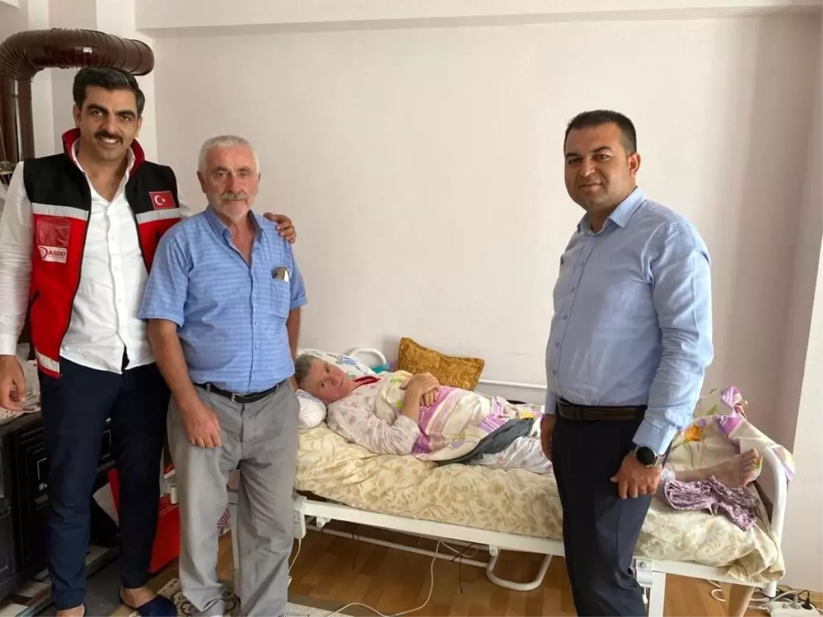 Hayırseverden yatağa bağımlı kadına destek