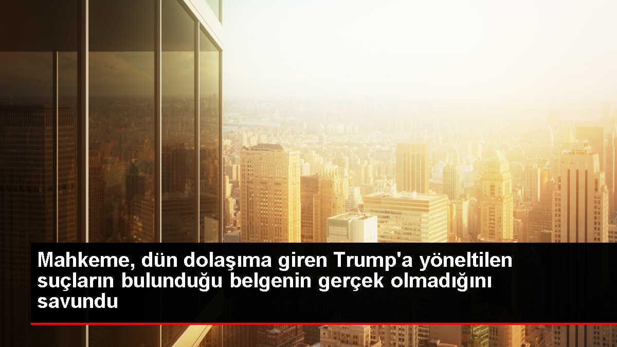 Georgia Mahkemesi, Trump'a yöneltilen suçlama belgesinin 'kaza' olduğunu savundu