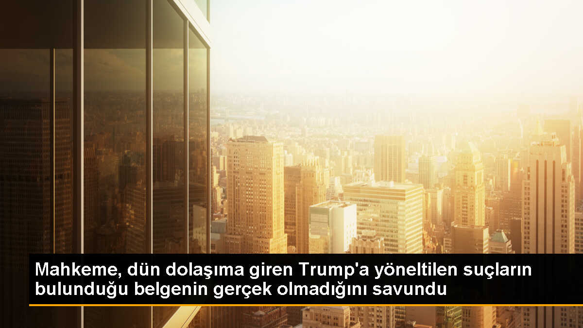 Georgia Mahkemesi, Trump\'a yöneltilen suçlama belgesinin \'kaza\' olduğunu savundu