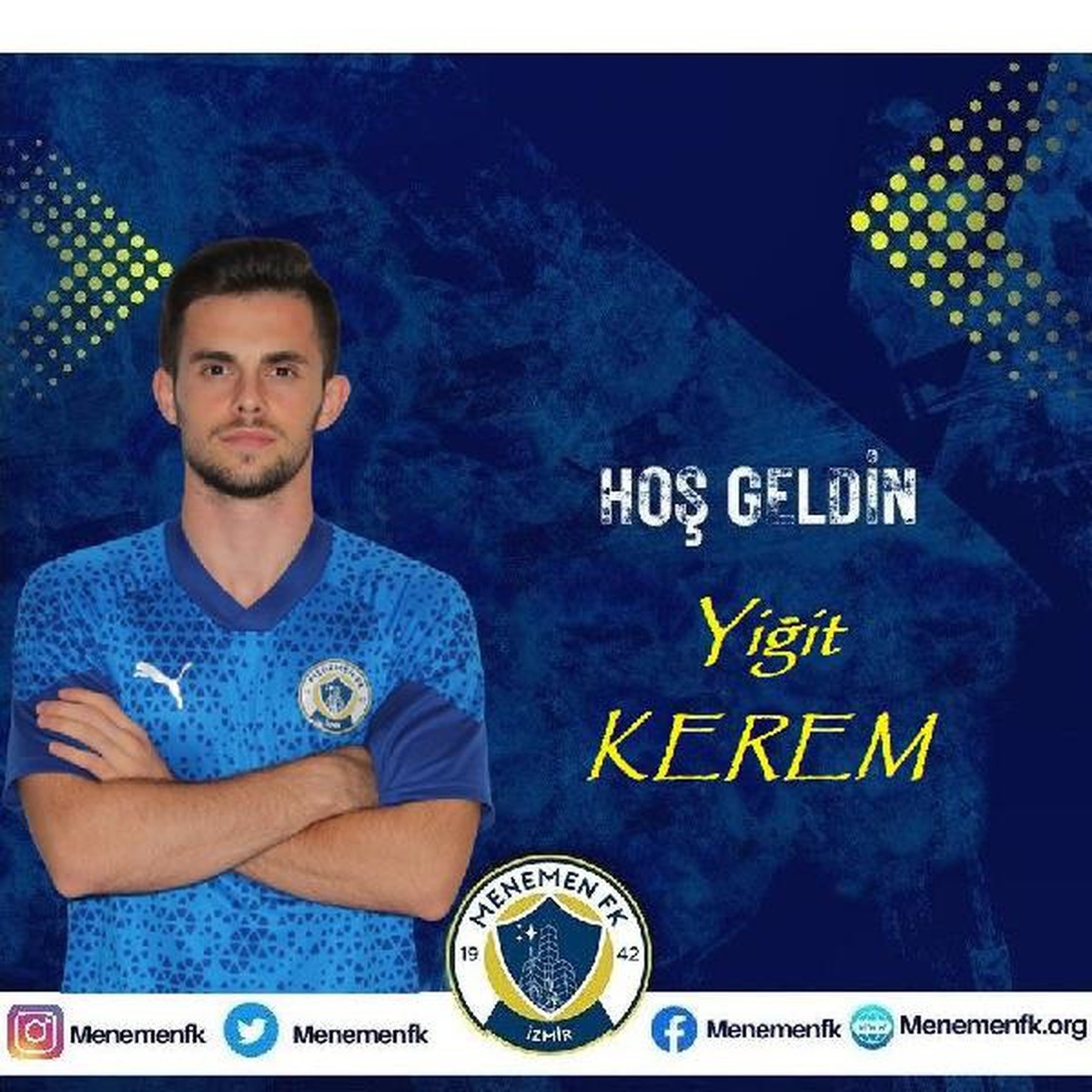 Menemen Futbol Kulübü, Yiğit Kerem\'i transfer etti