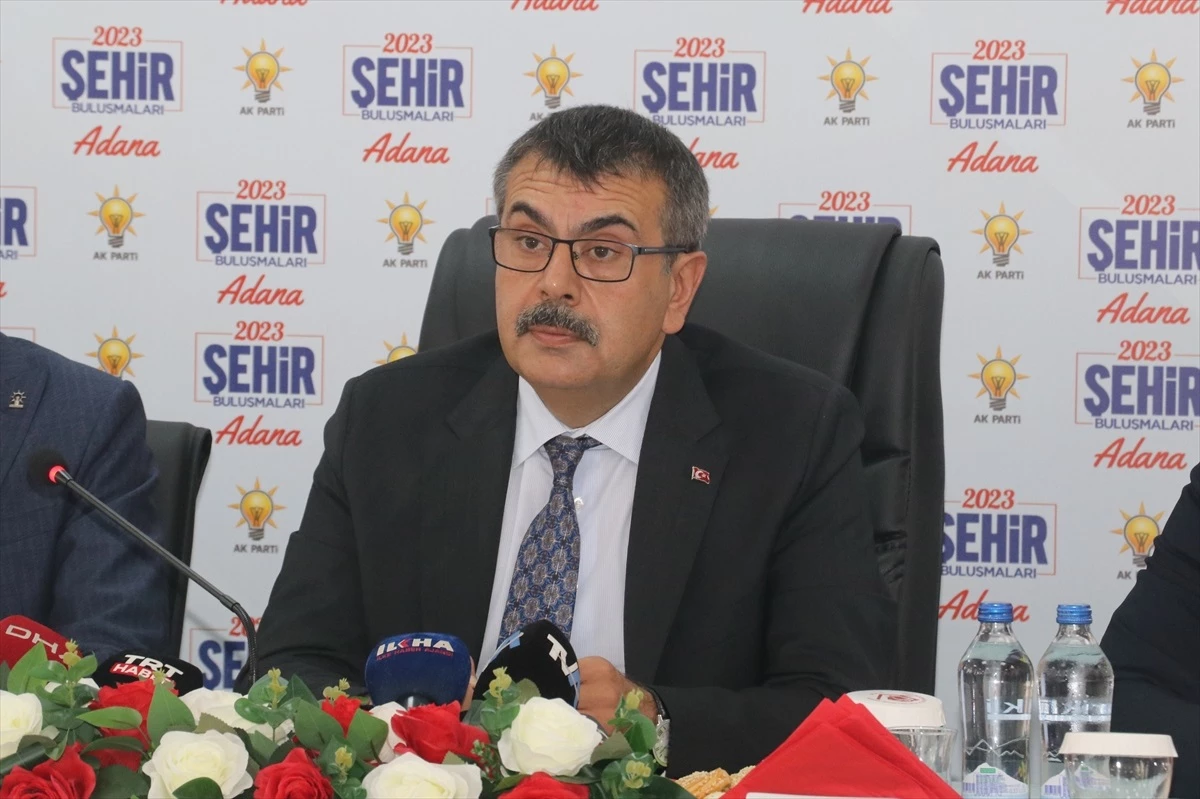 Milli Eğitim Bakanı Tekin, Adana\'da konuştu Açıklaması