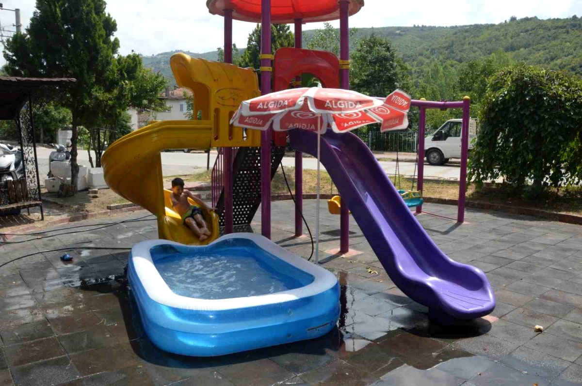 Tokat\'ta 12 yaşındaki çocuk kendi aqua parkını kurdu