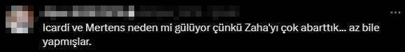 Sosyal medya bunu konuşuyor! Zaha'nın top kontrolüne Mertens ve Icardi'den bomba tepki