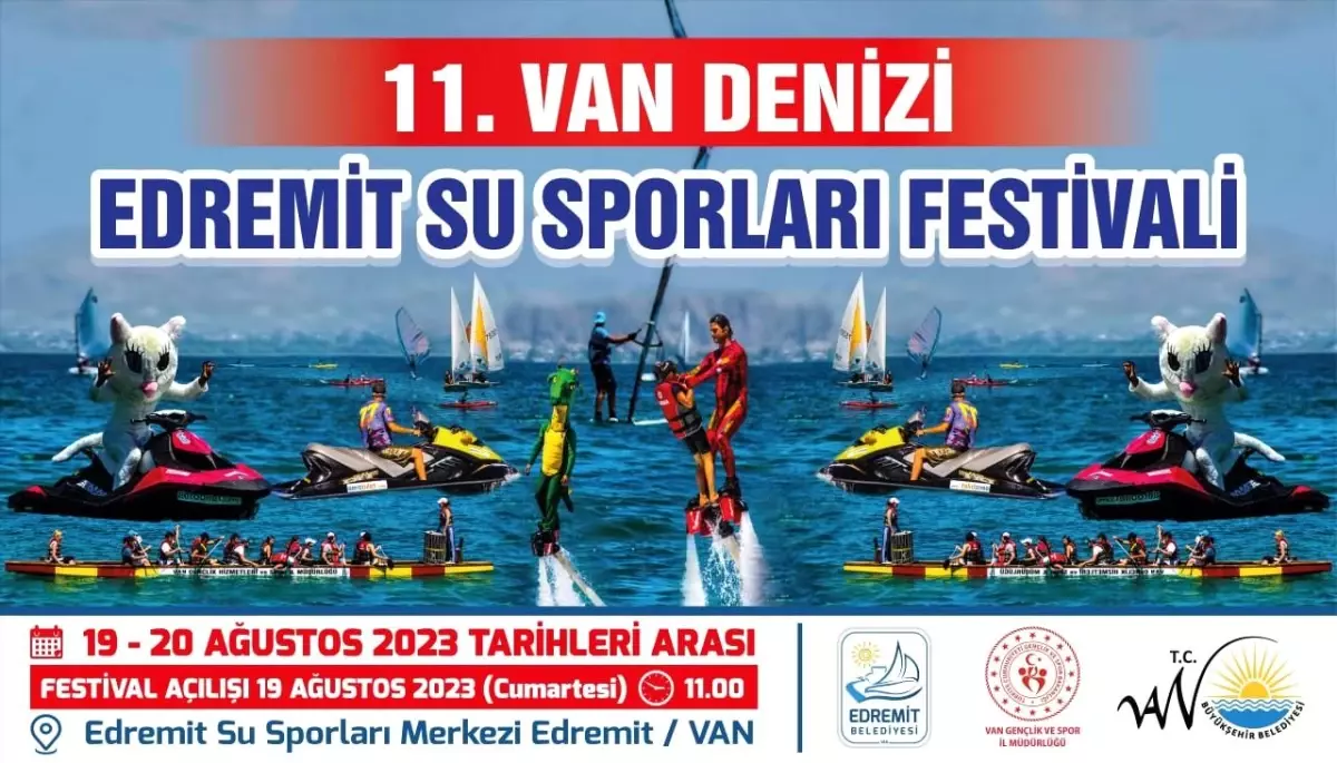 Van Denizi Edremit Su Sporları Festivali Başlıyor