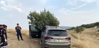 Ağaca çarpan otomobilde bilekleri ve boynu kesilmiş erkek cesedi bulundu