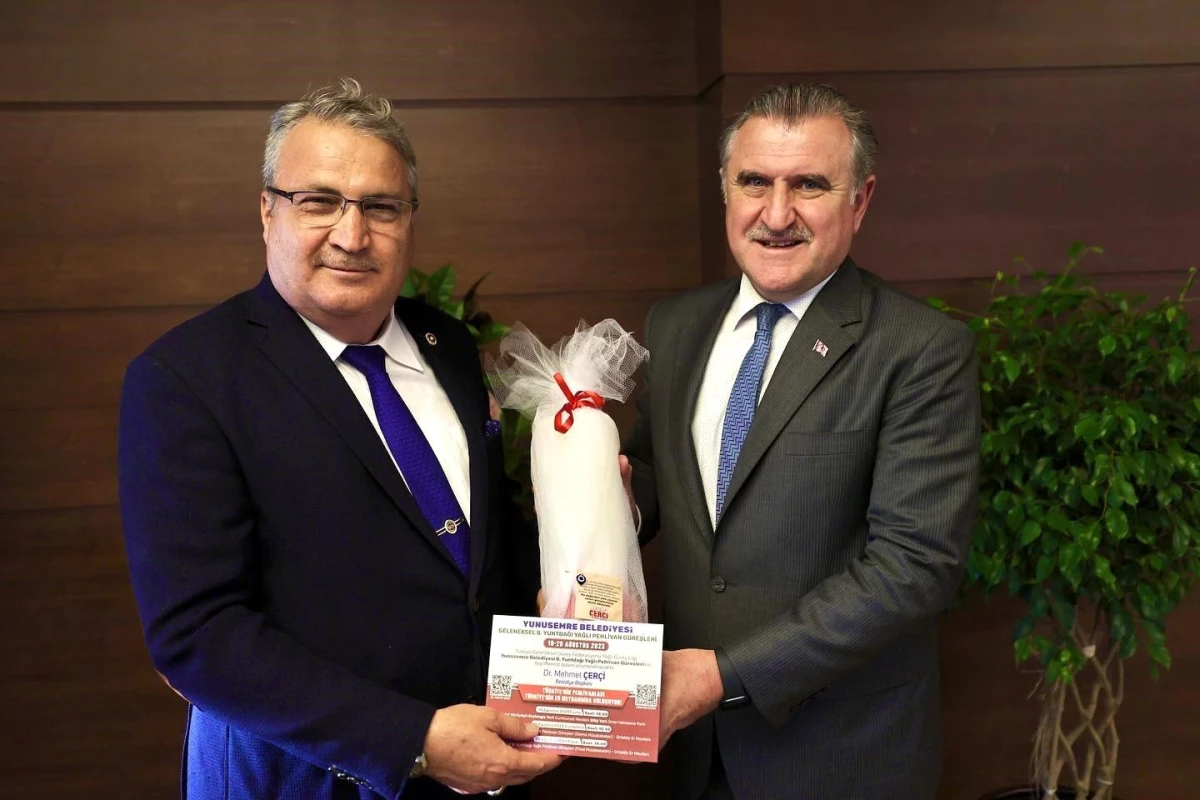 Yunusemre Belediye Başkanı Ankara\'da Güreş Organizasyonuna Davet Etti