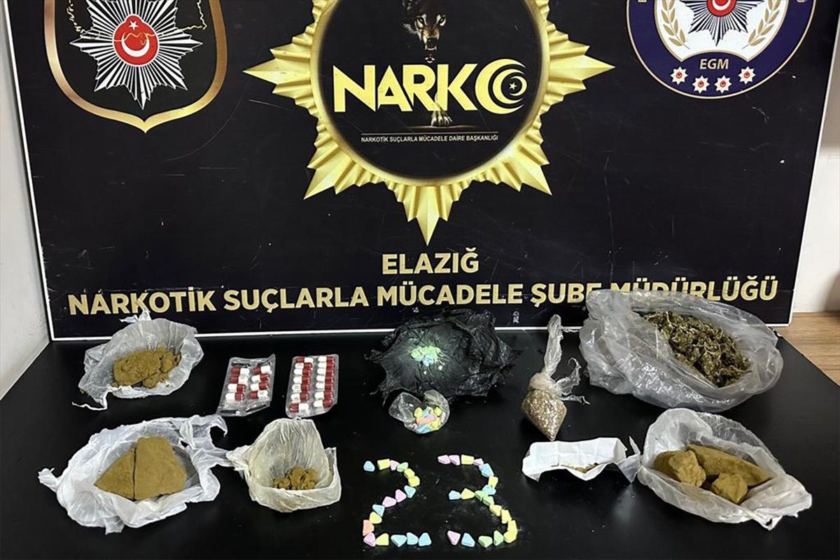 Elazığ\'da Uyuşturucu Operasyonunda 3 Zanlı Tutuklandı