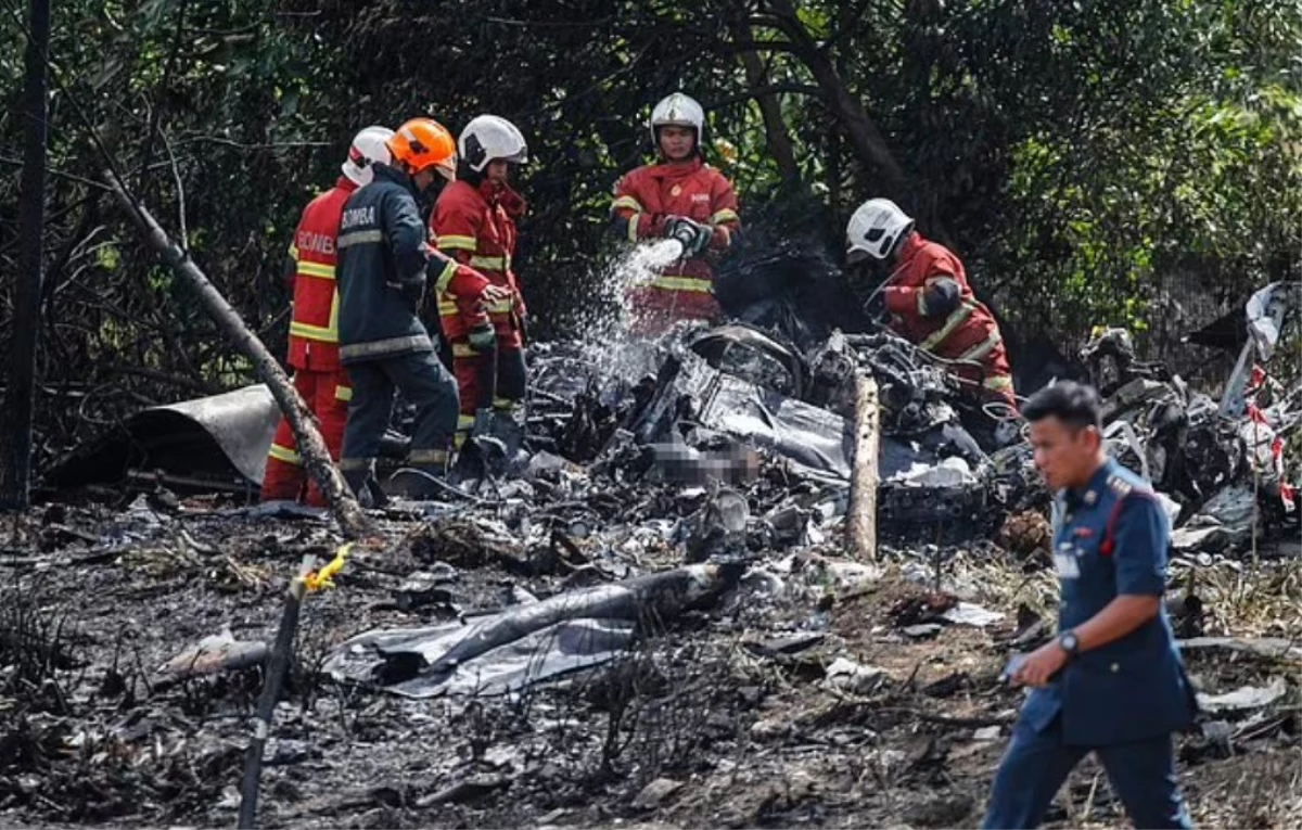Malezya\'da özel jet düşerek patladı: En az dokuz kişi öldü