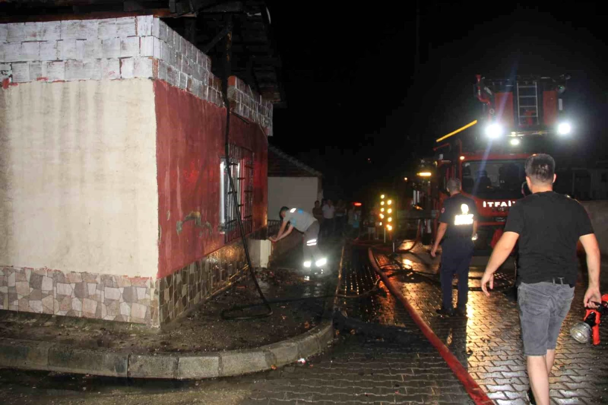 Samsun Havza\'da çıkan yangında 1 kişi yaralandı