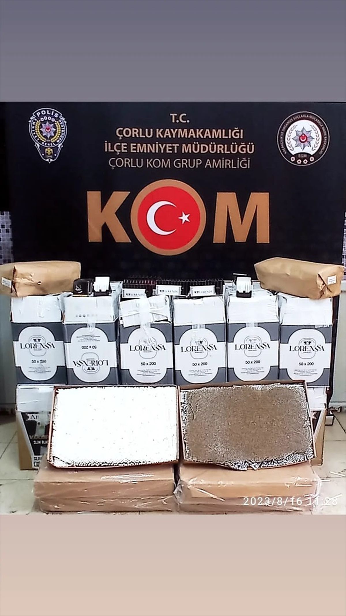 Çorlu\'da 145 Bin Makaron Ele Geçirildi