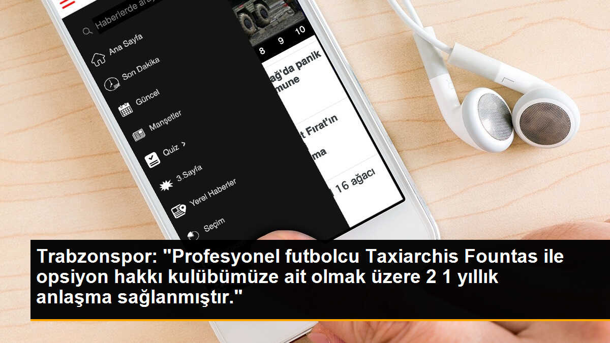 Trabzonspor: "Profesyonel futbolcu Taxiarchis Fountas ile opsiyon hakkı kulübümüze ait olmak üzere 2+1 yıllık anlaşma sağlanmıştır."