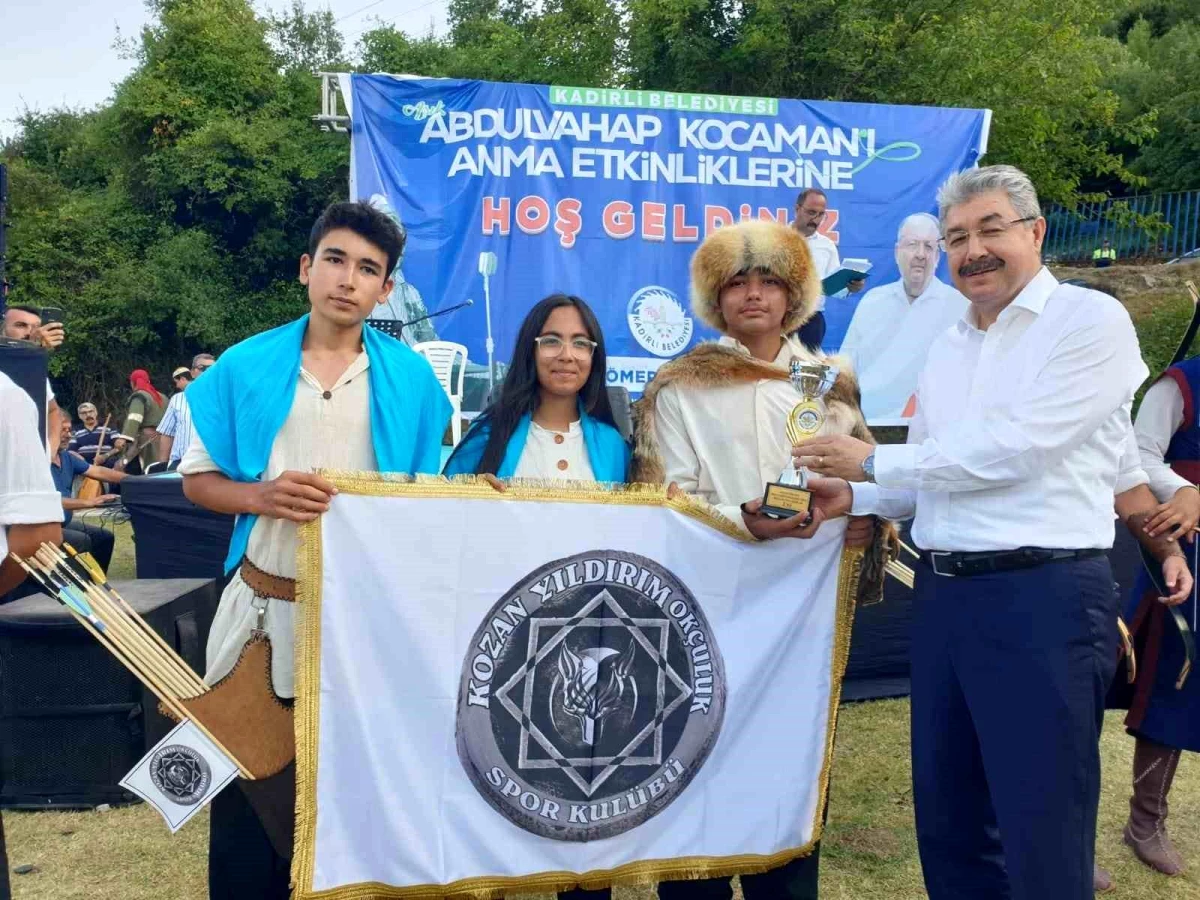 Kadirli\'de düzenlenen Türk Okçuluğu yarışmasında Kozanlı sporcular büyük başarı elde etti