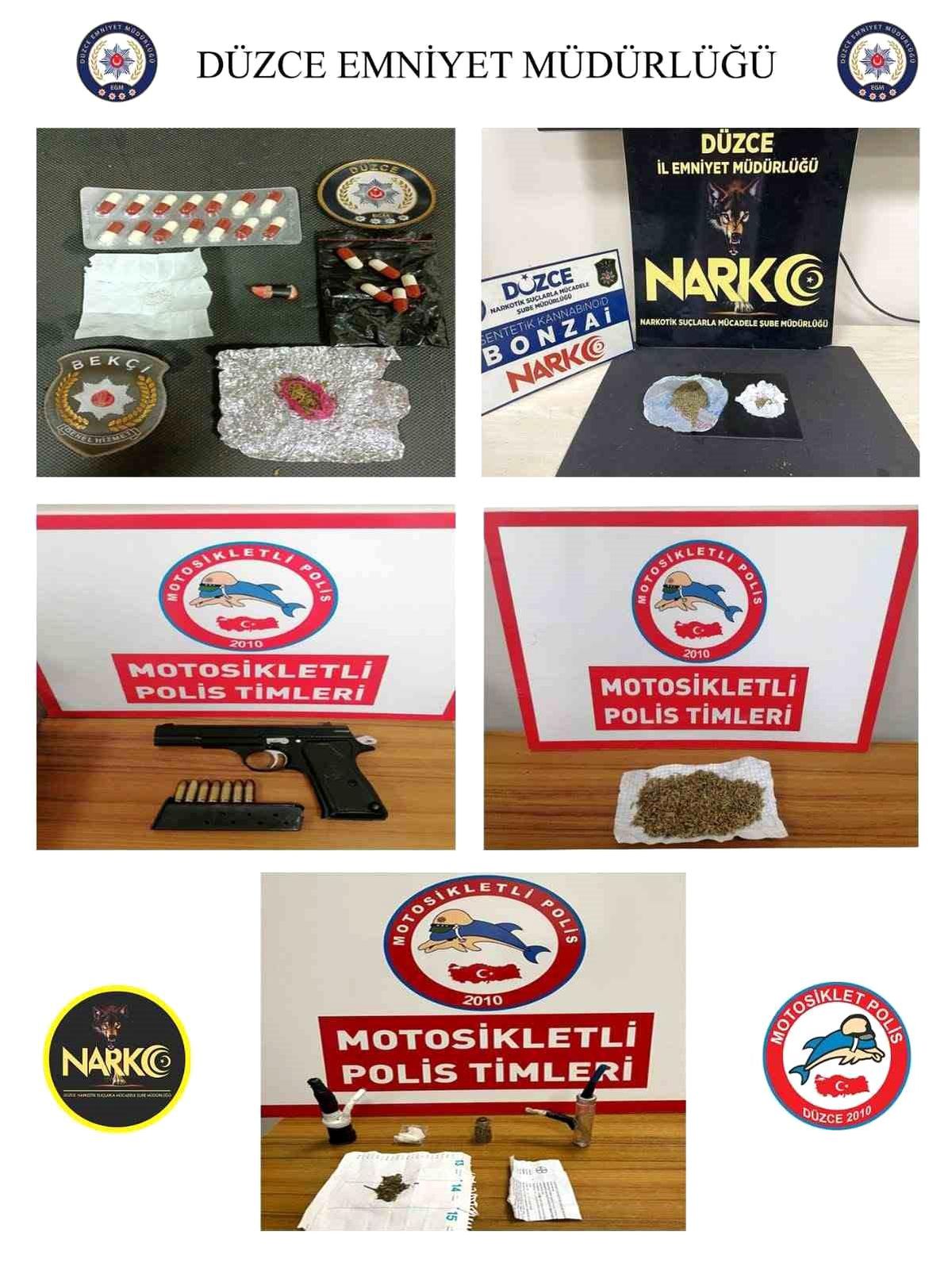 Düzce\'de Uyuşturucu Operasyonu: 5 Şahıs Yakalandı