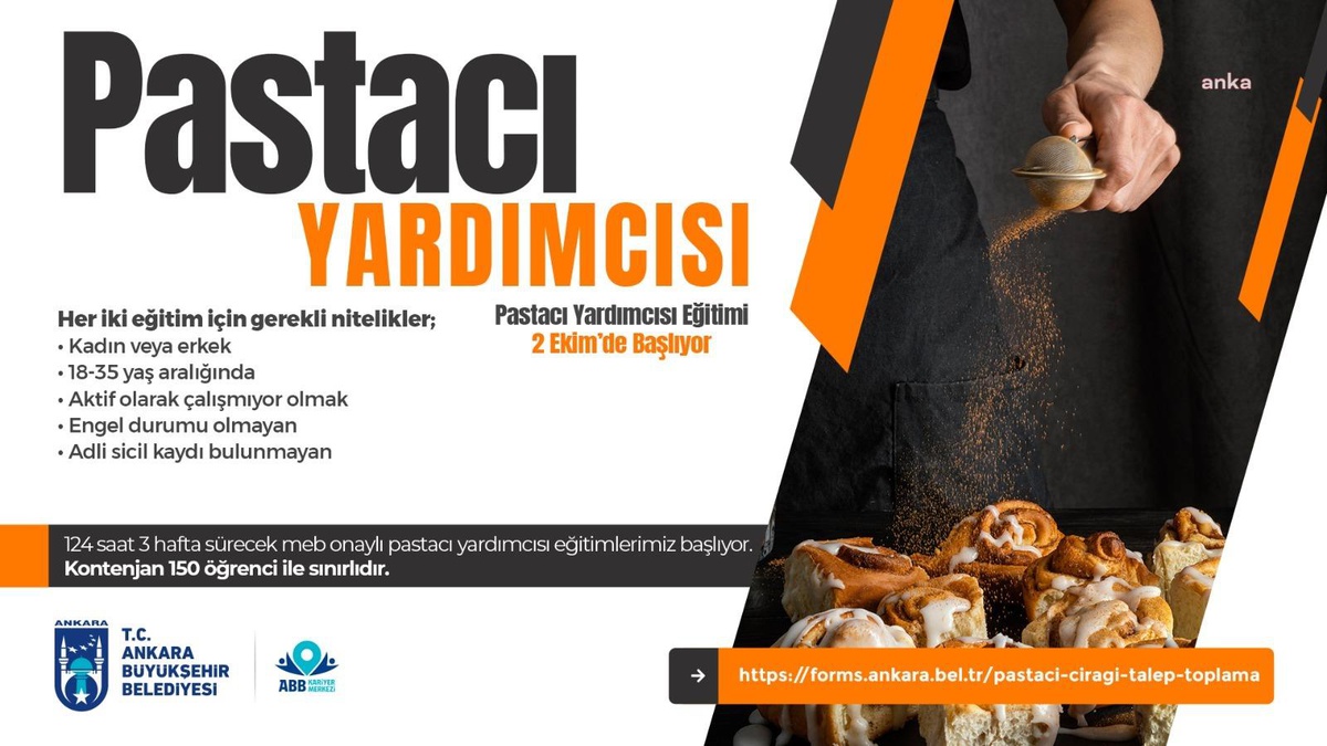 ABB Kariyer Merkezi, Pastacı ve Aşçı Yardımcısı Eğitimleri Düzenliyor