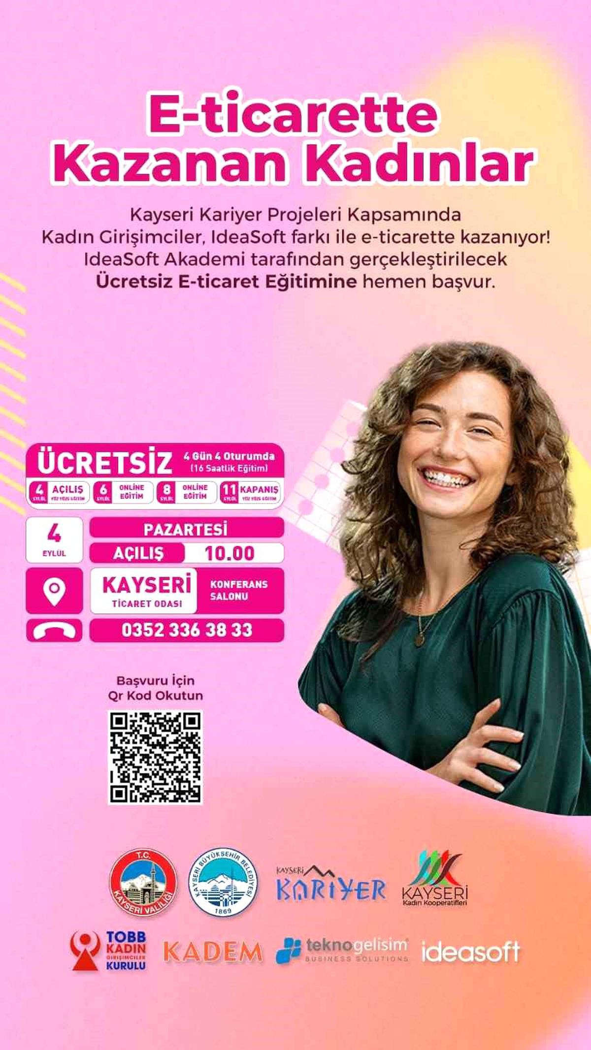 Kayseri Büyükşehir Belediyesi Kadınlara Ücretsiz E-Ticaret Eğitimi Verecek