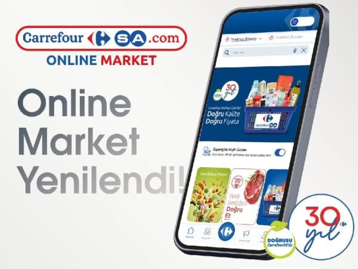 CarrefourSA, Online Market Uygulamasını Yeniledi