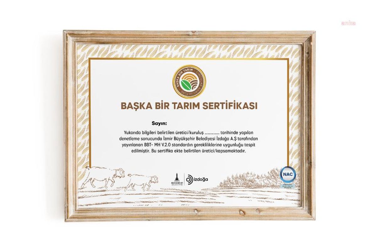 İzDoğa\'nın Başka Bir Tarım Sertifikası uluslararası alanda geçerlilik kazandı