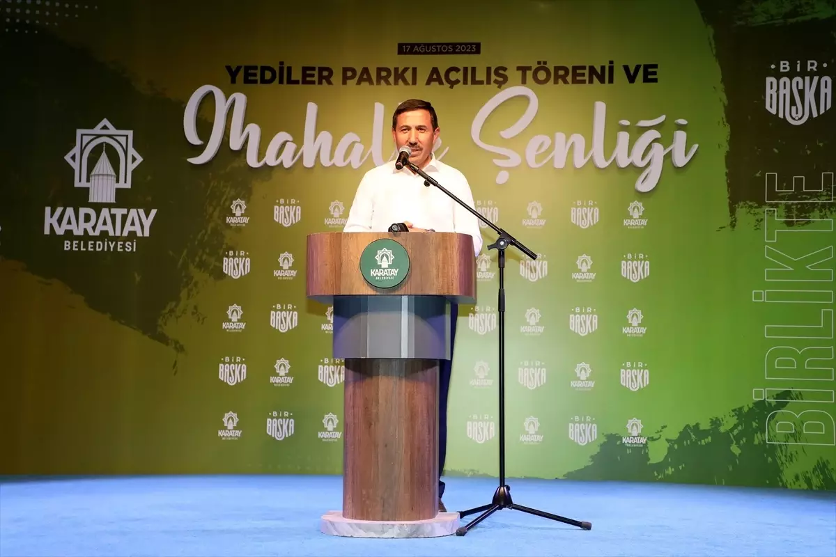 Karatay Belediyesi Yediler Parkı'nın Açılışını Gerçekleştirdi