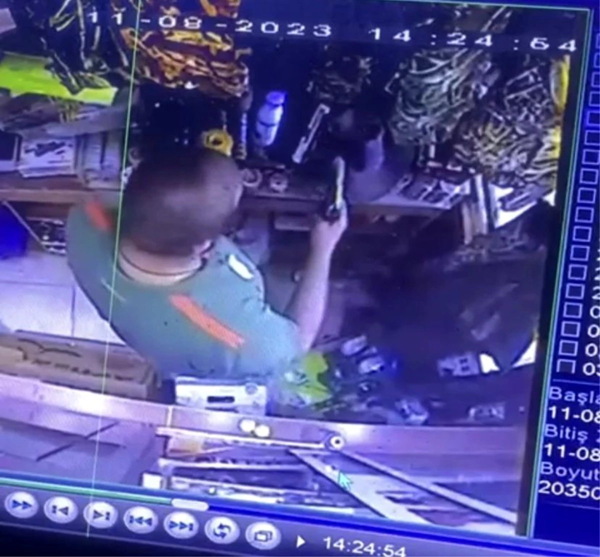 Çanakkale\'de av malzemeleri satan işyerinden kurusıkı tabanca çalan hırsız yakalandı