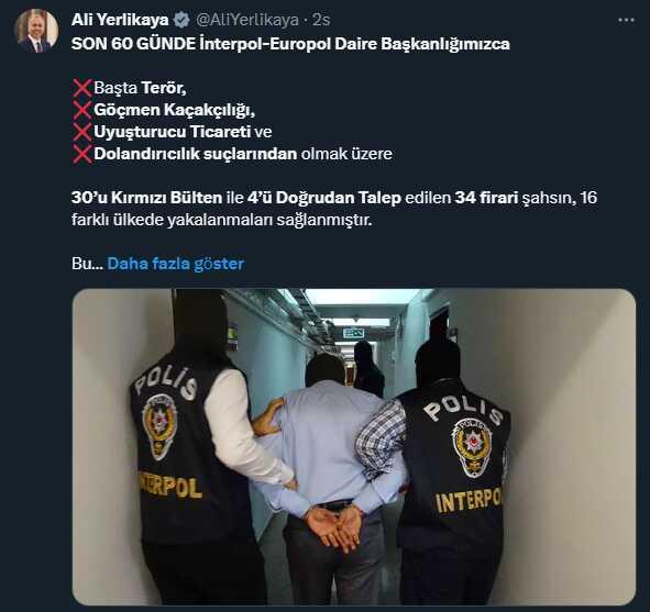 Çoğu kırmızı bültenle aranan 34 firari yakalandı, 23'ü Türkiye'ye iade edildi Çoğu kırmızı bültenle aranan 34 firari yakalandı, 23'ü Türkiye'ye iade edildi