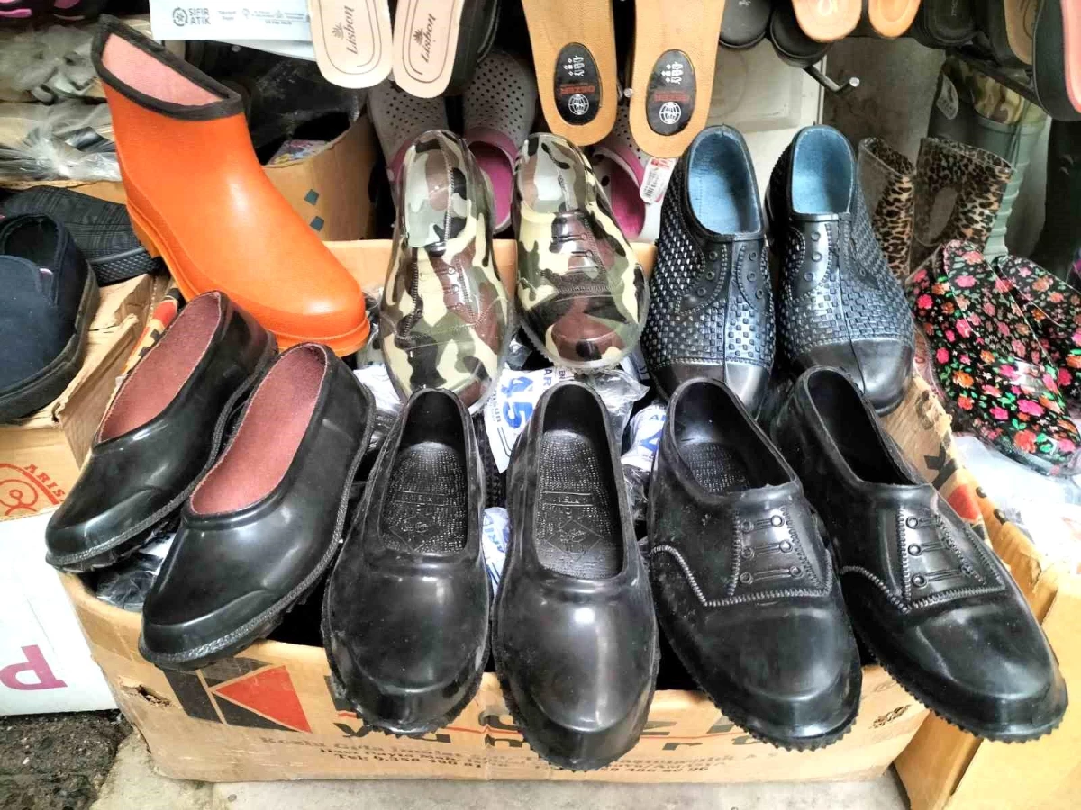 Karadeniz Bölgesi\'nde Fındık Hasadında Kara Lastik Ayakkabılar Tercih Ediliyor