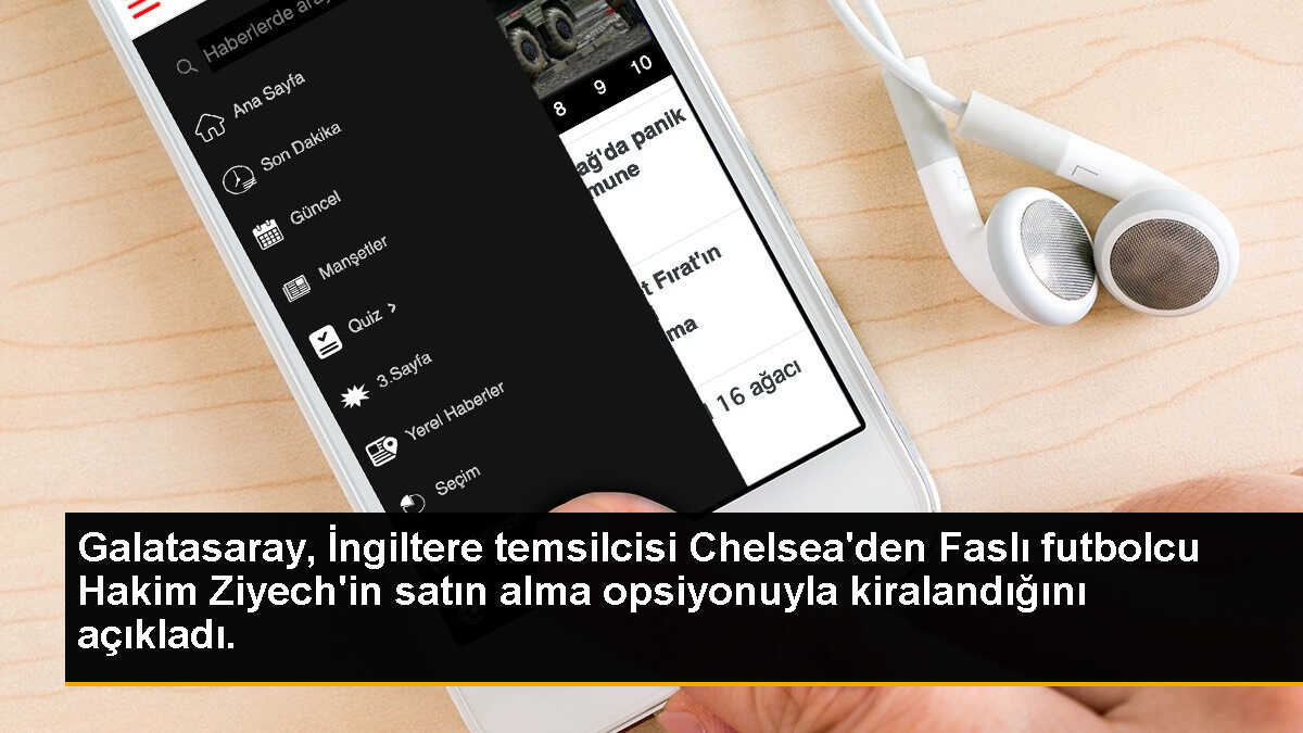 Galatasaray, İngiltere temsilcisi Chelsea\'den Faslı futbolcu Hakim Ziyech\'in satın alma opsiyonuyla kiralandığını açıkladı.