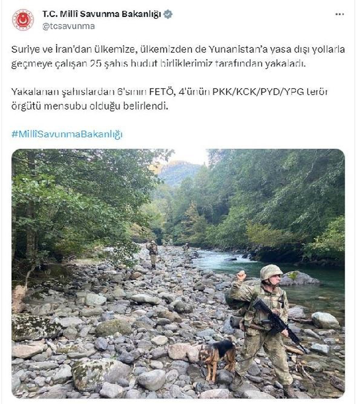MSB: FETÖ ve PKK/KCK/PYD/YPG Üyeleri Yakalandı