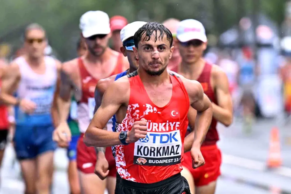 Milli sporcu Salih Korkmaz, Dünya Atletizm Şampiyonası\'nda olimpiyat kotası aldı