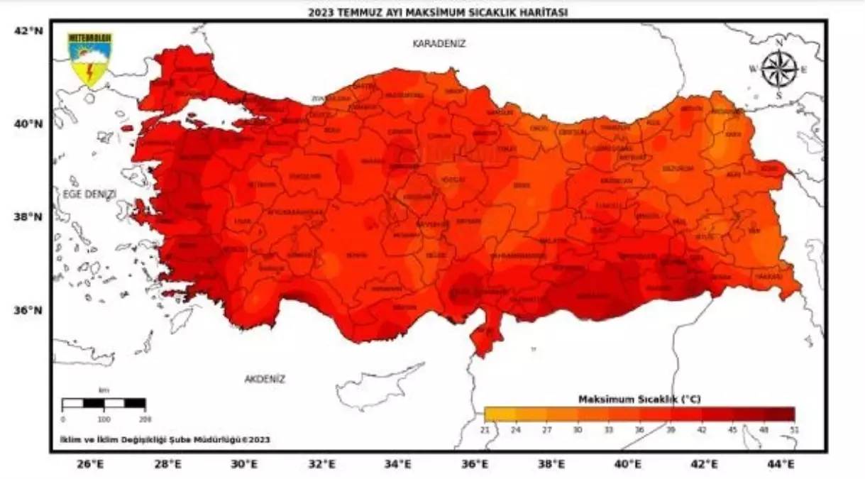 Son 53 yılın en sıcak 10\'uncu temmuz ayı