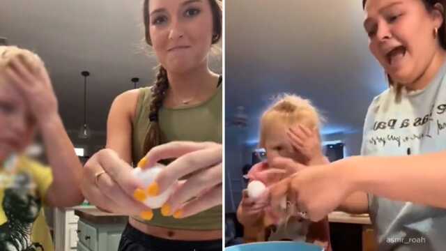 Sosyal medyada yayılan 'Çocukların kafasında yumurta kırma' akımı tepkileri de beraberinde getirdi Sosyal medyada yayılan 'Çocukların kafasında yumurta kırma' akımı tepkileri de beraberinde getirdi