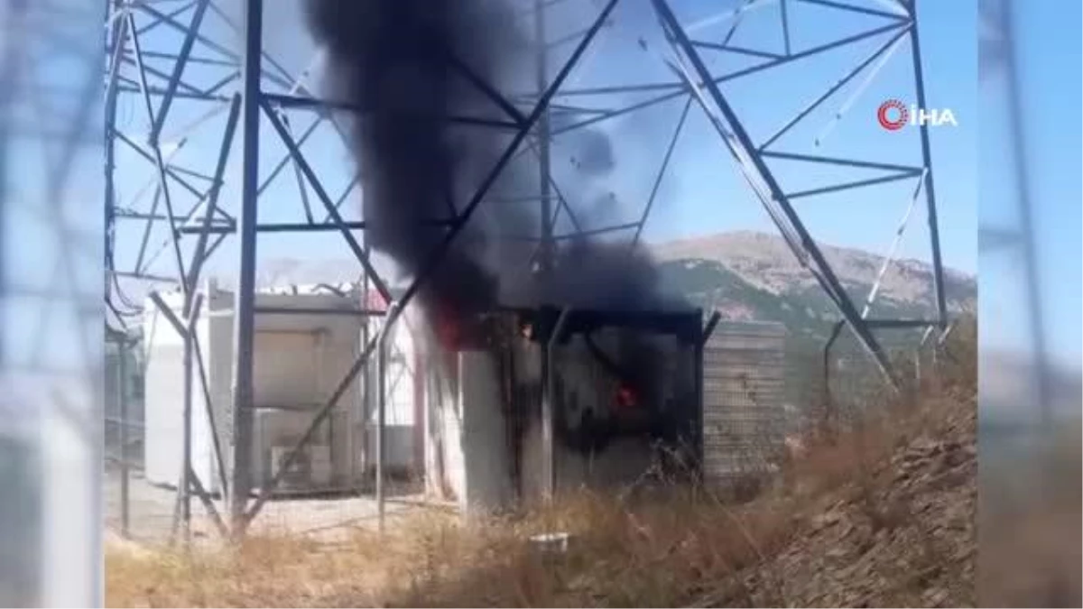 Tunceli\'de baz istasyonu trafo yangını kontrol altına alındı
