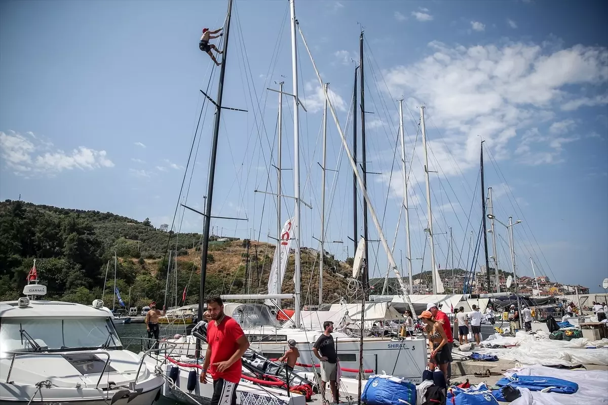 11. TAYK-Eker Olympos Regatta Yelken Yarışı\'nın Tirilye etabı tamamlandı