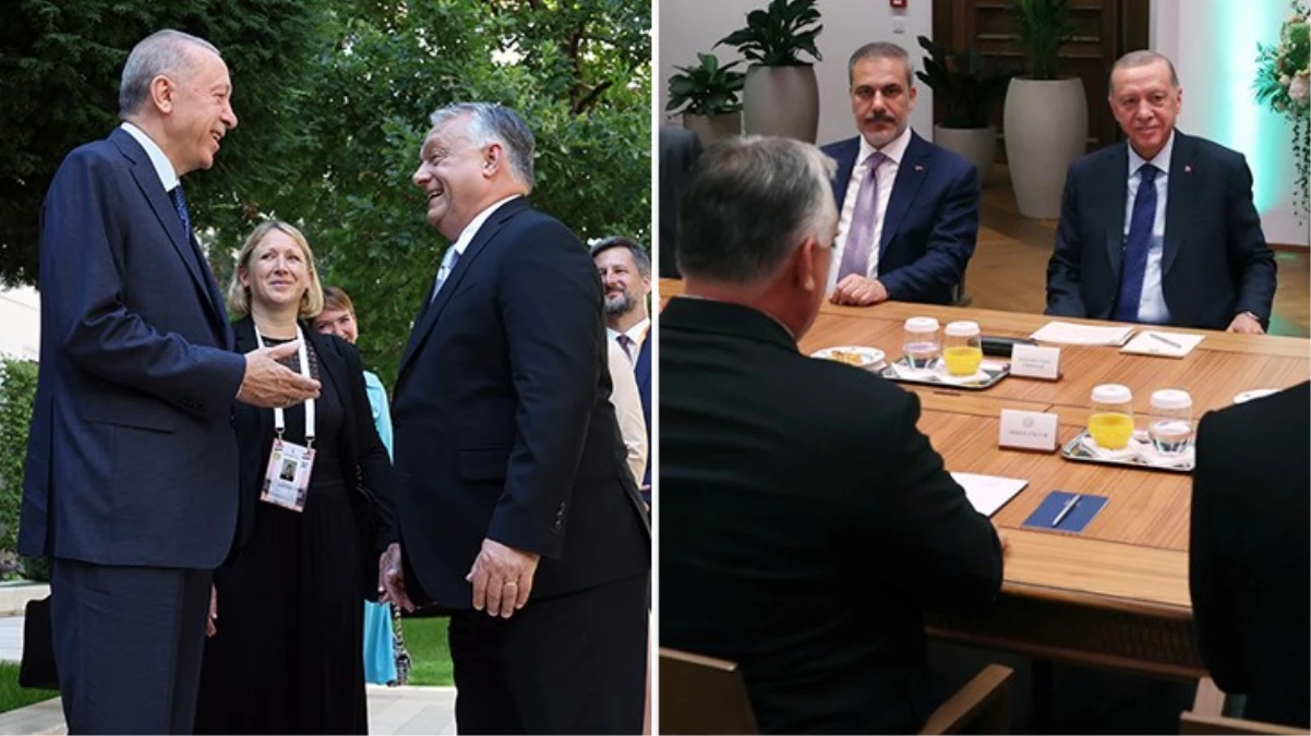 Cumhurbaşkanı Erdoğan, Budapeşte\'de Macaristan Başbakanı Orban ile görüştü