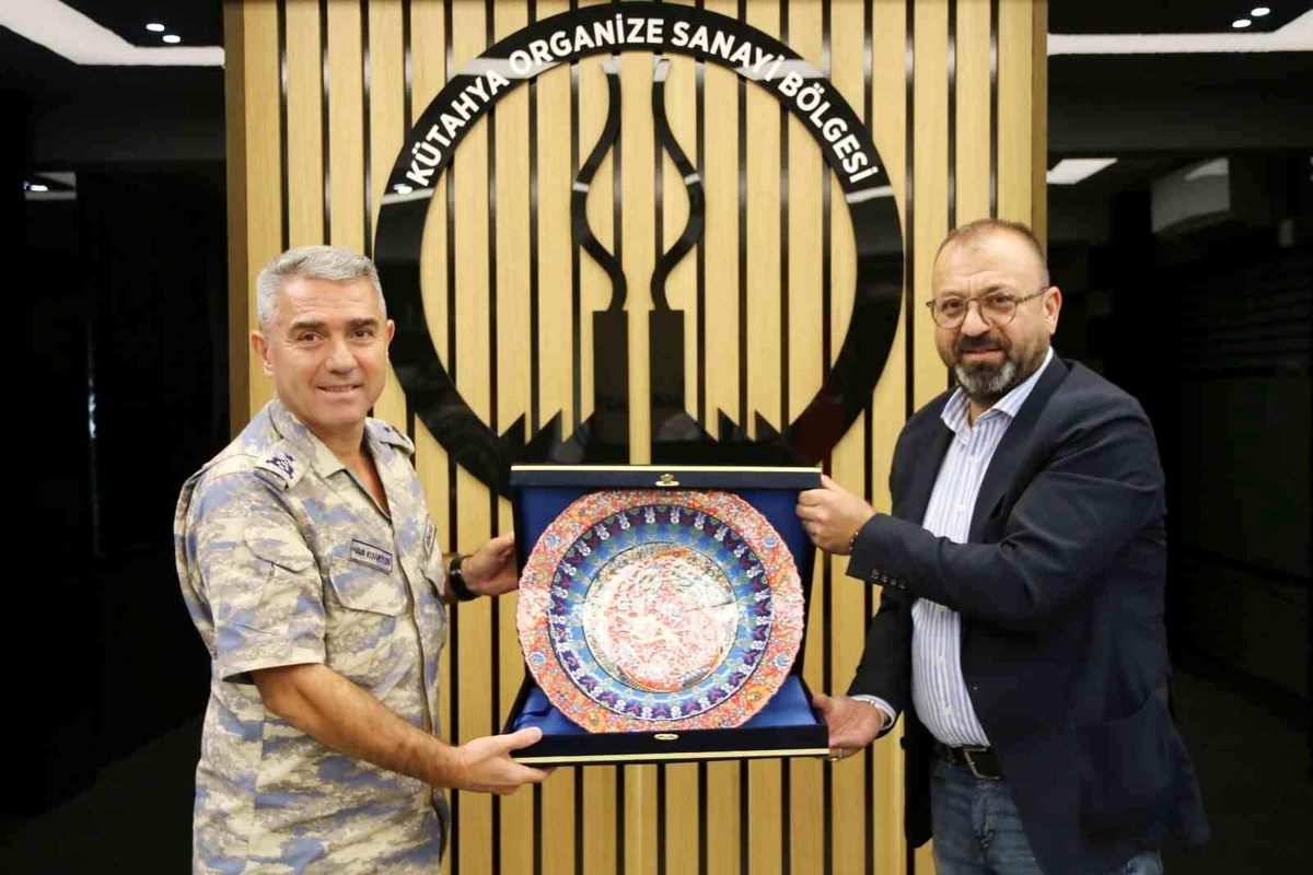 Garnizon Komutanı Necati Gündüz\'den Kütahya OSB yönetimine veda ziyareti