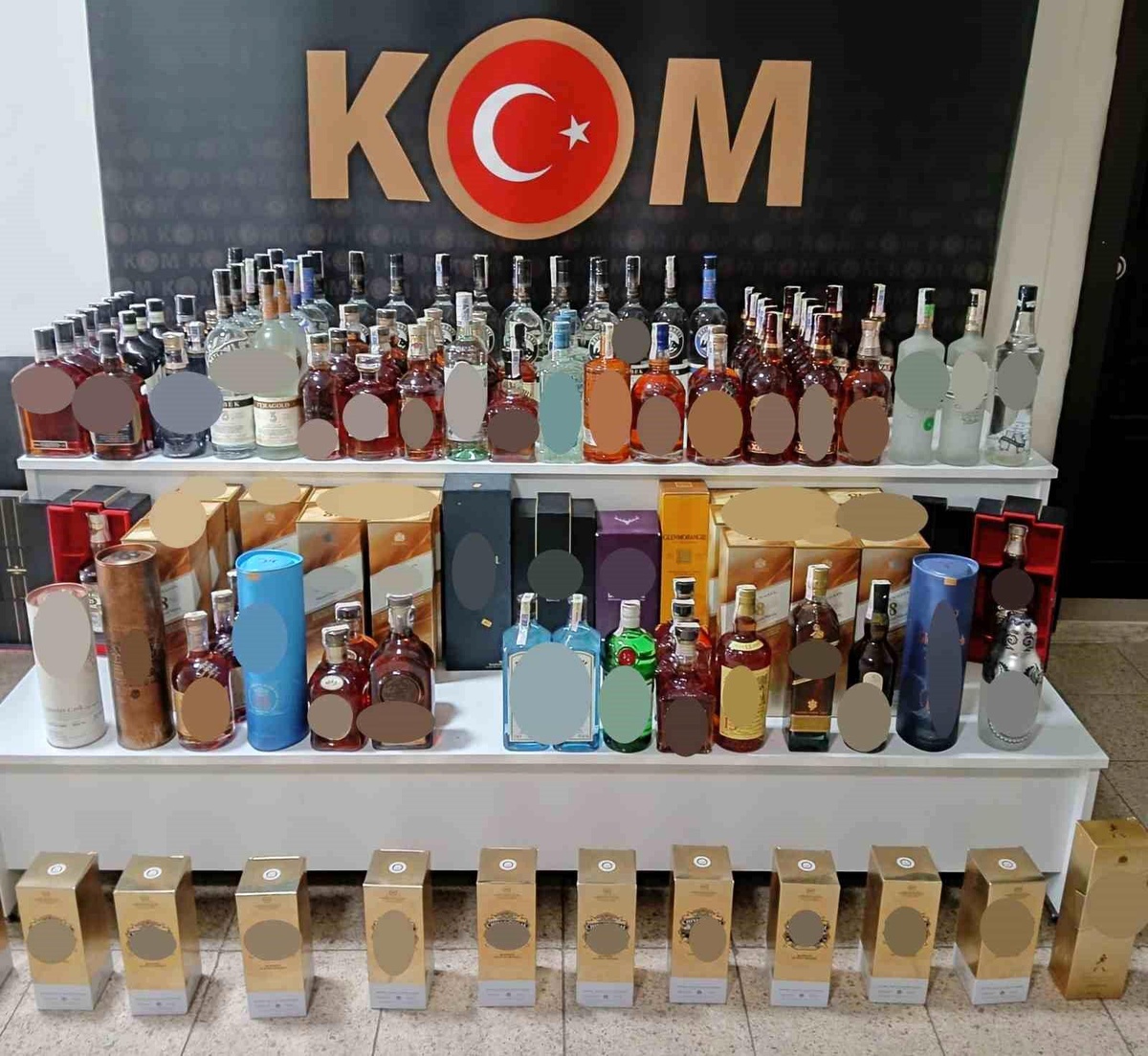 Kırklareli\'nde 131 şişe kaçak içki ele geçirildi