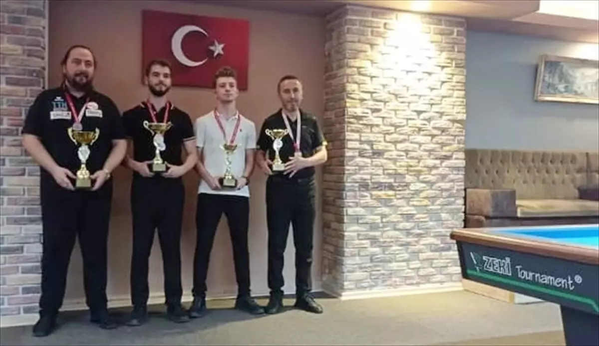 Samsun\'da düzenlenen 3 Bant Bilardo Karadeniz Bölge Turnuvası sona erdi